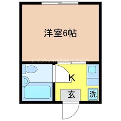 カーサ岡町の物件間取画像